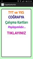 Coğrafya Çalışma Kartları TYT  plakat