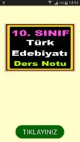 Türk Edebiyatı Ders Notu 10 Affiche