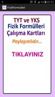 Fizik Formülleri TYT ve YKS poster