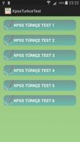 KPSS Türkçe Test Çöz captura de pantalla 1