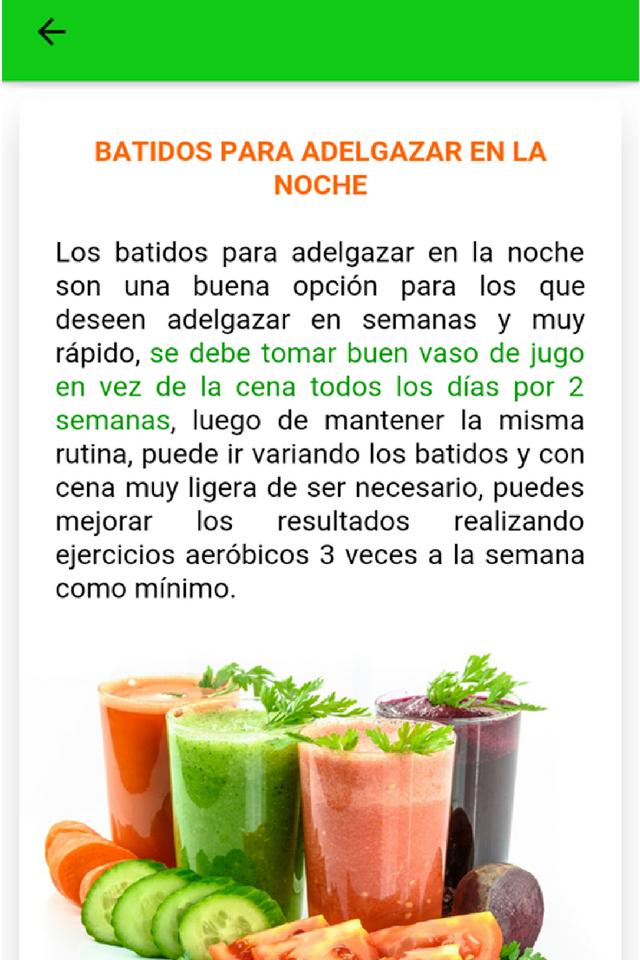 q tomar en la noche para adelgazar