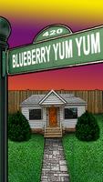 420 Blueberry Yum Yum الملصق