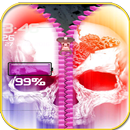 Skull Zipper Lock Screen APK