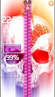 Skull Zipper Lock Screen Plakat