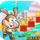 Rabbit Adventures world game آئیکن