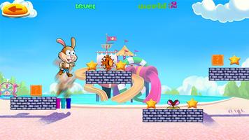 Rabbit Adventures world game اسکرین شاٹ 1