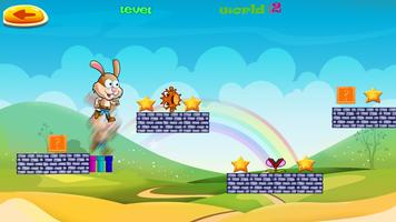 Rabbit Adventures world game تصوير الشاشة 3