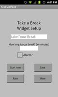 Take A Break Widget Plakat