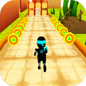 Temple ninja run 3D icon