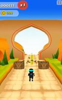 Temple ninja run 3D Affiche