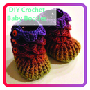 DIY Crochet Baby butami aplikacja