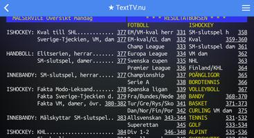 TextTV.nu – SVT Text TV capture d'écran 1