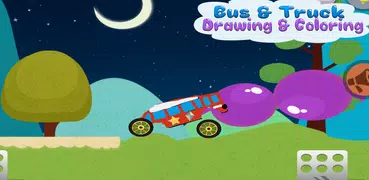 Kids Bus & Vehicles Coloring D