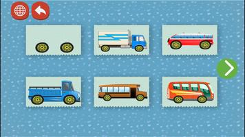 Kids Bus & Vehicles Coloring D capture d'écran 1