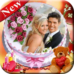 Name Photo on Anniversary Cake – Love Frames APK download