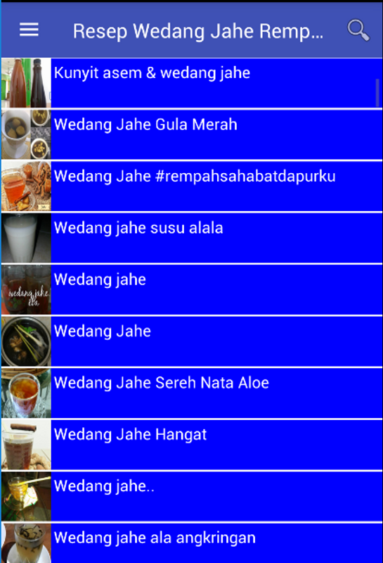 Resep Wedang Jahe Sereh Gula Merah