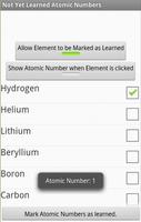 Learn Atomic Number of Element capture d'écran 1