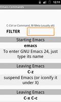 Emacs Commands / Cheat Sheet पोस्टर