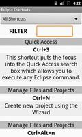 102 Eclipse Shortcut Reference plakat