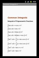 Maths Integration Formulas capture d'écran 1