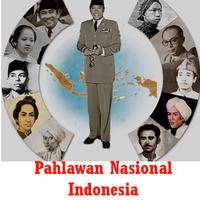 Pahlawan Nasional Teks plakat