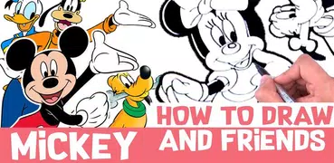 How to draw Mickey Mouse