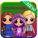 How to draw America doll cute APK