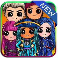 How to draw Disney Descendants APK download