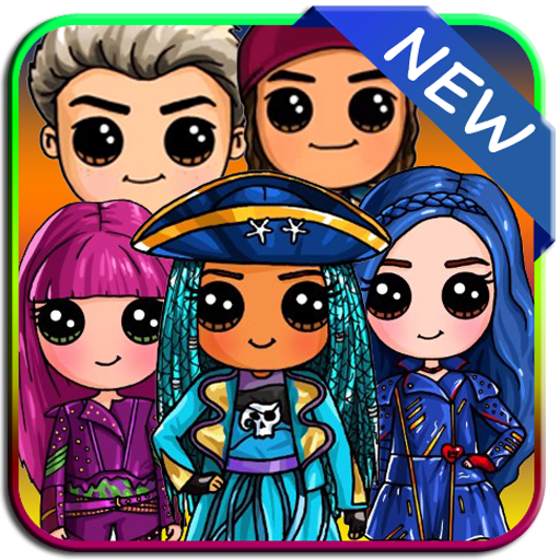 How to draw Disney Descendants