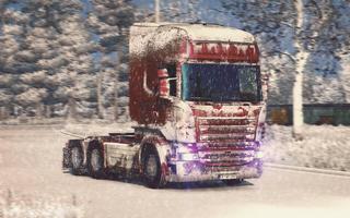 Truck Simulator Snow Transport-poster