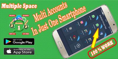 Multiple Account : Multi space - Parallel app Affiche