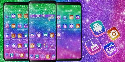 Multicolor Glitter Sparkle Theme تصوير الشاشة 3