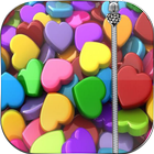 Multicolor Heart Zip Lock icon