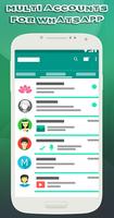 Multi accounts for whatsapp Affiche