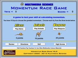 Physics - Momentum Race Game 포스터