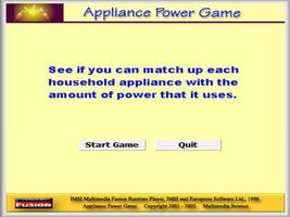 Poster Physics - Appliance Power Game