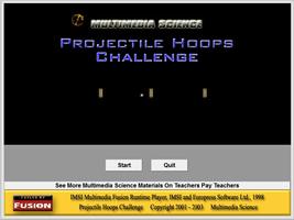 Poster Projectile Hoops Challenge