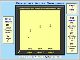 Projectile Hoops Challenge captura de pantalla 1