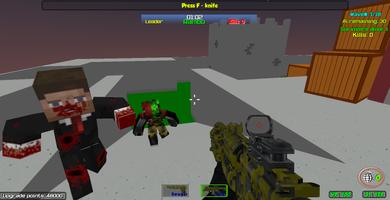 Combat Pixel SWAT & Zombies Multiplayer captura de pantalla 2