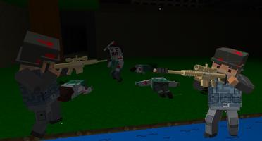 Pixel Military VS Zombies 海报