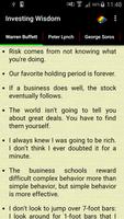 Investing Wisdom Poster