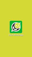 Dual WhatsApp الملصق