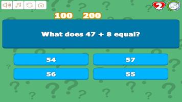 Grade 3 Math Trivia Ekran Görüntüsü 1