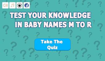 Quiz ur MtoR Baby Names ポスター