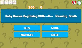 Quiz ur MtoR Baby Names スクリーンショット 1