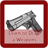 Learn to Draw Weapon icône