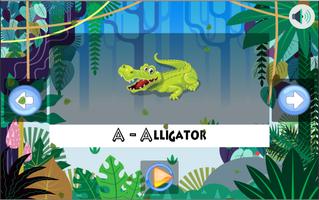 a to z wildlife animals for kids poster