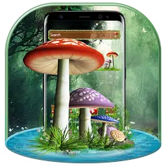 Скачать Тема 3D-грибной природы APK