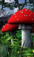 mushroom garden live wallpaper poster