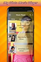 Music Player With Your Photo Background Affiche